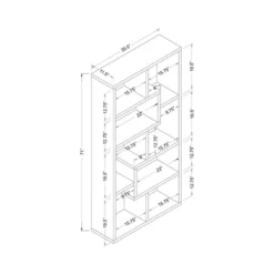 71" Highpoint Bookcase - HOMES: Inside + Out -Inside out home GUEST 8dffcad0 827c 4190 a14d 5e43e26b8d40