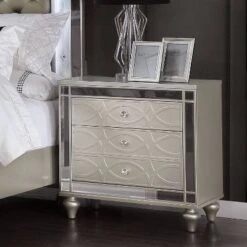 2pc La Mesa Nightstand And Dresser Set Silver - HOMES: Inside + Out 10 2pc La Mesa Nightstand And Dresser Set Silver - HOMES: Inside + Out -Inside out home GUEST 8e072cad cac6 4315 a471 2581c8534d0d