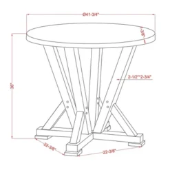 41" Naxti Rustic Round Counter Height Table Light Oak/Antique White - HOMES: Inside + Out 9 41" Naxti Rustic Round Counter Height Table Light Oak/Antique White - HOMES: Inside + Out -Inside out home GUEST 8e970495 08b2 4982 a18a bb0a7976eb7b