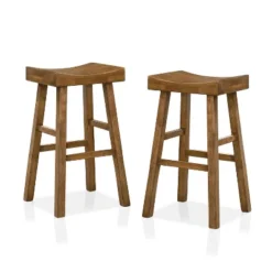 Set Of 2 29" Lille Seat Saddle Counter Height Barstools - HOMES: Inside + Out 8 Set Of 2 29" Lille Seat Saddle Counter Height Barstools - HOMES: Inside + Out -Inside out home GUEST 8fecd9b8 2436 4f78 8d5f 5dcc8bfb5807