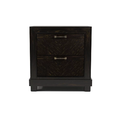 Vrolen 2 Drawer Nightstand Espresso - HOMES: Inside + Out 3 Vrolen 2 Drawer Nightstand Espresso - HOMES: Inside + Out - Image 3
