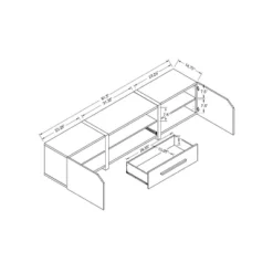 Miran Contemporary TV Stand For TVs Up To 80" - HOMES: Inside + Out 9 Miran Contemporary TV Stand For TVs Up To 80" - HOMES: Inside + Out -Inside out home GUEST 94111b64 95cc 44e7 be5c 3bdb25fb817d