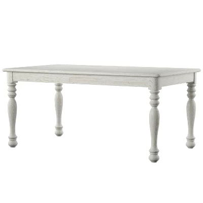 7pc Gordon Transitional Dining Set Antique White/Gray - HOMES: Inside + Out 2 7pc Gordon Transitional Dining Set Antique White/Gray - HOMES: Inside + Out - Image 2