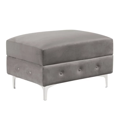 Elmhurst U Shaped Deep Button Tufted Sectional With Ottoman - HOMES: Inside + Out 6 Elmhurst U Shaped Deep Button Tufted Sectional With Ottoman - HOMES: Inside + Out - Image 6