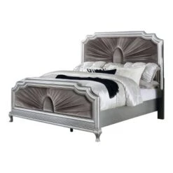 3pc Queen Bentlee Bedroom Set With 2 Nightstands Silver/Warm Gray - HOMES: Inside + Out -Inside out home GUEST 96354e5d 5e93 469e 88e5 0e2e1e5b77ab
