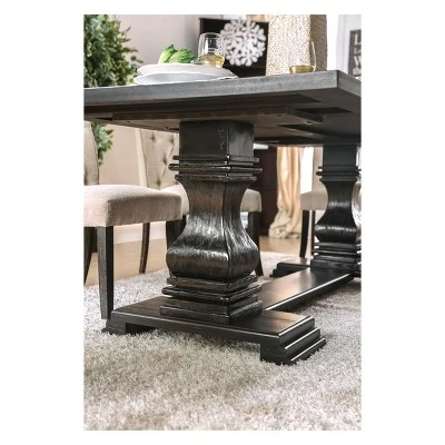 Iohomes Villa Rustic Dining Table Antique Black - HOMES: Inside + Out 1 Iohomes Villa Rustic Dining Table Antique Black - HOMES: Inside + Out