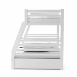HOMES: Inside + Out Twin Over Full Kids' Emma Bunk Bed Wire Brushed White - IoHOMES -Inside out home GUEST 971403d9 2e3b 46ae b3c3 3ce78103a25d