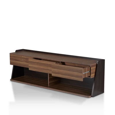 Vadim TV Stand For TVs Up To 72" Light Walnut - HOMES: Inside + Out 5 Vadim TV Stand For TVs Up To 72" Light Walnut - HOMES: Inside + Out - Image 5
