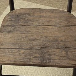 3pc Fairlands X Cross Back Dining Table Set Gray/Dark Bronze - HOMES: Inside + Out -Inside out home GUEST 9a816d7f 993f 4ed3 a3a1 5ca3ac36c51c