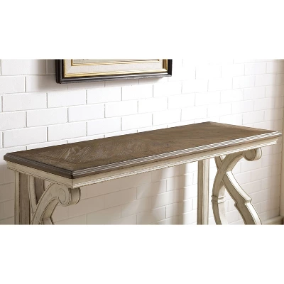 Myrtle Solid Wood Sofa Table Dark Oak - HOMES: Inside + Out 3 Myrtle Solid Wood Sofa Table Dark Oak - HOMES: Inside + Out - Image 3