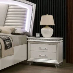 3pc California King Granite Bedroom Set With Nightstand And Chest Pearl White - HOMES: Inside + Out -Inside out home GUEST 9fad3516 e8b4 4416 be36 998177ab3706