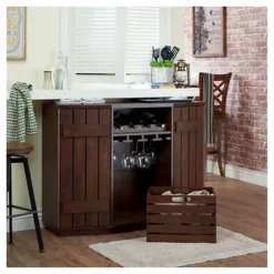 Candy Plank Inspired Dining Buffet With Removable Crate Vintage Walnut - HOMES: Inside + Out -Inside out home GUEST a2104d7f 2d85 40a7 a46e 26a07be73174