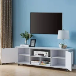 Pierre TV Stand For TVs Up To 60" Winter White - HOMES: Inside + Out 8 Pierre TV Stand For TVs Up To 60" Winter White - HOMES: Inside + Out -Inside out home GUEST a3f46209 b6e0 41db a320 40a159e458cb