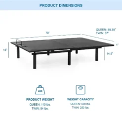 Serene Adjustable Back Support Bed Frame - HOMES: Inside + Out -Inside out home GUEST a8a4178c 84f2 4198 b654 d7dd670ebdc5