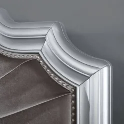 3pc Queen Bentlee Bedroom Set With 2 Nightstands Silver/Warm Gray - HOMES: Inside + Out -Inside out home GUEST aab7c0d0 f15b 454a 93bc 58ee873e1444