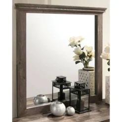 2pc Jacobia 6 Drawer Dresser And Mirror Set Gray - HOMES: Inside + Out -Inside out home GUEST ab690fa4 fee3 4e67 a601 ee3e46663de5