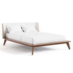 HOMES: Inside + Out 3pc King Riverstone Mid-Century Boucle Platform Bedroom Set With 2 Nightstands Walnut 29 HOMES: Inside + Out 3pc King Riverstone Mid-Century Boucle Platform Bedroom Set With 2 Nightstands Walnut -Inside out home GUEST aba87859 5a45 4e28 b157 7e51b173f4e1