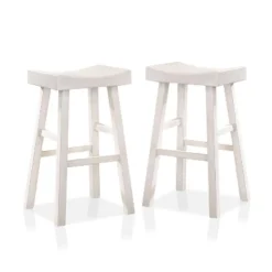 Set Of 2 29" Lille Seat Saddle Counter Height Barstools - HOMES: Inside + Out 10 Set Of 2 29" Lille Seat Saddle Counter Height Barstools - HOMES: Inside + Out -Inside out home GUEST acaebb4b 40be 4c61 8360 2f0eab50eed6