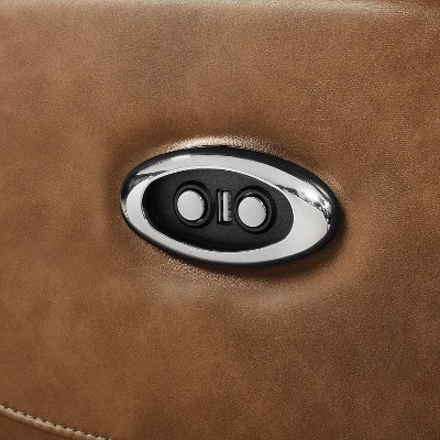 Edanola Upholstered Sofa With 2 Power Recliner And USB Plug Brown - HOMES: Inside + Out 3 Edanola Upholstered Sofa With 2 Power Recliner And USB Plug Brown - HOMES: Inside + Out - Image 3