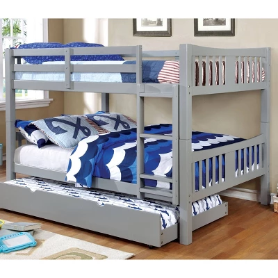 HOMES: Inside + Out Twin Over Twin Kids' Clare Bunk Bed Gray - IoHOMES 1 HOMES: Inside + Out Twin Over Twin Kids' Clare Bunk Bed Gray - IoHOMES