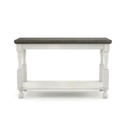 Philoree Farmhouse Console Table Antique White - HOMES: Inside + Out -Inside out home GUEST b1fc7c39 8b9a 46be a569 974d896e36c9