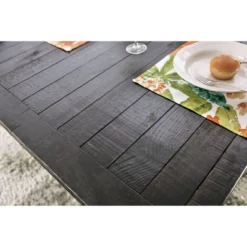 Hepburn Rectangular Dining Table Black - HOMES: Inside + Out -Inside out home GUEST b39ee586 dfb2 4453 97de 8def56d52d49