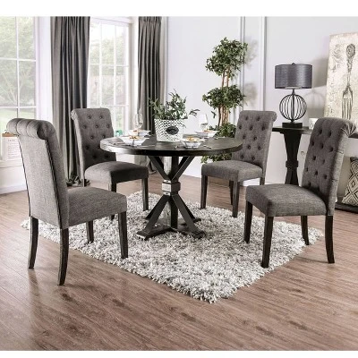 5pc Hedgeburn Round Dining Set - HOMES: Inside + Out 1 5pc Hedgeburn Round Dining Set - HOMES: Inside + Out