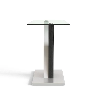 Niessa Contemporary Sofa Table White/Dark Gray/Chrome - HOMES: Inside + Out 3 Niessa Contemporary Sofa Table White/Dark Gray/Chrome - HOMES: Inside + Out - Image 3