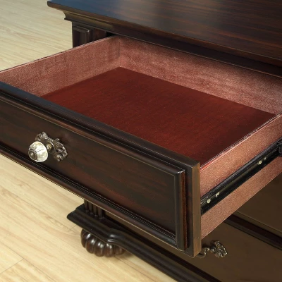 Pennings 3 Drawer Nightstand With Bun Feets - HOMES: Inside + Out 8 Pennings 3 Drawer Nightstand With Bun Feets - HOMES: Inside + Out - Image 8