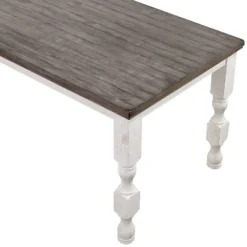 78" Cambrien Rustic Two-Tone Counter Height Dining Table Antique White/Gray - HOMES: Inside + Out 11 78" Cambrien Rustic Two-Tone Counter Height Dining Table Antique White/Gray - HOMES: Inside + Out -Inside out home GUEST b873ea93 b3d5 42b7 bb67 401ebeb0b568