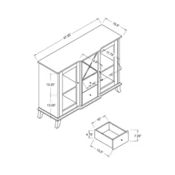 Antonette Transitional Multi-Storage Dining Buffet Cappuccino - HOMES: Inside + Out 7 Antonette Transitional Multi-Storage Dining Buffet Cappuccino - HOMES: Inside + Out -Inside out home GUEST bc48cd93 7663 4f13 9437 4bc8bcd47ac0