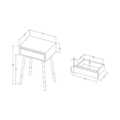 Vallejo Modern Style Side Table Blue - HOMES: Inside + Out 5 Vallejo Modern Style Side Table Blue - HOMES: Inside + Out -Inside out home GUEST bcf1964e 553c 48b9 90bd e64ee5da6544