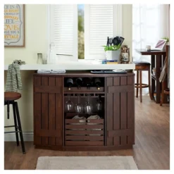 Candy Plank Inspired Dining Buffet With Removable Crate Vintage Walnut - HOMES: Inside + Out -Inside out home GUEST beac737e d87f 47f6 bb3b a509554545b1