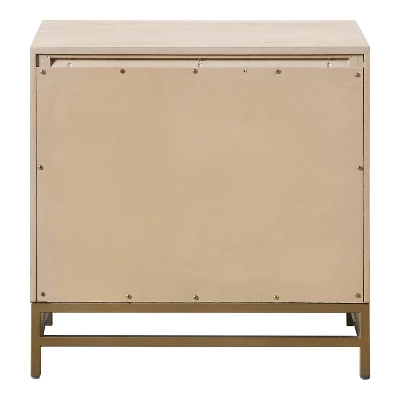 HOMES: Inside + Out Set Of 2 Neovesi Wood Nightstands Boho Oak With 2 Drawers Walnut 3 HOMES: Inside + Out Set Of 2 Neovesi Wood Nightstands Boho Oak With 2 Drawers Walnut - Image 3