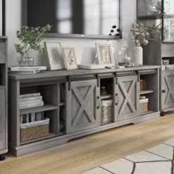 3pc Clander TV Stand And Bookcase Tower Set Vintage Gray Oak - HOMES: Inside + Out 22 3pc Clander TV Stand And Bookcase Tower Set Vintage Gray Oak - HOMES: Inside + Out -Inside out home GUEST c715406d faf2 46f2 b94d e00a459ba27b