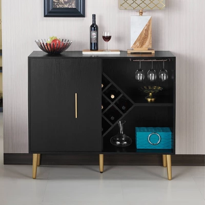 Miko Wine Cabinet Galaxy Black - HOMES: Inside + Out 1 Miko Wine Cabinet Galaxy Black - HOMES: Inside + Out