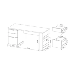 Abella Office Desk Espresso - HOMES: Inside + Out 9 Abella Office Desk Espresso - HOMES: Inside + Out -Inside out home GUEST cc438a1c c155 46c3 9c25 acb6324d3d91