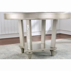 5pc Jenra Round Dining Set Champagne/Warm Gray - HOMES: Inside + Out 8 5pc Jenra Round Dining Set Champagne/Warm Gray - HOMES: Inside + Out -Inside out home GUEST d23bda5b 72dc 4b4f aabd 0a7a7c856b65