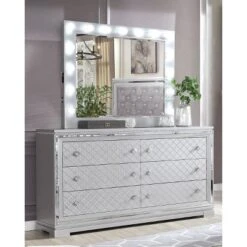 5pc Tenaya Bedroom Set Silver/Gray - HOMES: Inside + Out -Inside out home GUEST d5658523 ad0c 4c96 8433 5d817427b8c3
