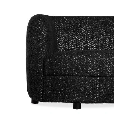 HOMES: Inside + Out 63.75" Pinehush Boho Curved Boucle Fabric Loveseat With Pocket Coil Cushions 7 HOMES: Inside + Out 63.75" Pinehush Boho Curved Boucle Fabric Loveseat With Pocket Coil Cushions - Image 7