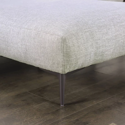 HOMES: Inside + Out Plumeria L Shaped Sectional Right Chaise With Feather Blend Cushions Light Gray 1 HOMES: Inside + Out Plumeria L Shaped Sectional Right Chaise With Feather Blend Cushions Light Gray