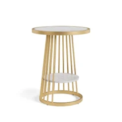 Tinful Modern Round Side Table - HOMES: Inside + Out 19 Tinful Modern Round Side Table - HOMES: Inside + Out -Inside out home GUEST db824f3b 2260 474f afa6 9ccfa5e9ee1c