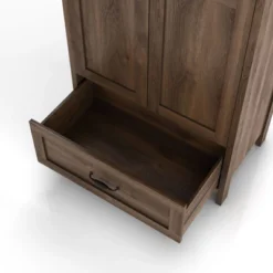 Nurembo 1 Drawer Wardrobe Closet Distressed Walnut - HOMES: Inside + Out 21 Nurembo 1 Drawer Wardrobe Closet Distressed Walnut - HOMES: Inside + Out -Inside out home GUEST dc241beb 6b05 41c4 b4d2 caa8c377d34b