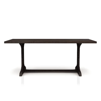 7pc Strasbourg Rustic Dining Table Set Antique Black - HOMES: Inside + Out 8 7pc Strasbourg Rustic Dining Table Set Antique Black - HOMES: Inside + Out - Image 8