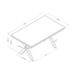 60" Arga Transitional Wood Dining Table Gray/Antique White - HOMES: Inside + Out 7 60" Arga Transitional Wood Dining Table Gray/Antique White - HOMES: Inside + Out -Inside out home GUEST df36bb97 1ccd 4030 ab62 da600810a989 1