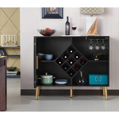 Miko Wine Cabinet Galaxy Black - HOMES: Inside + Out 4 Miko Wine Cabinet Galaxy Black - HOMES: Inside + Out - Image 4