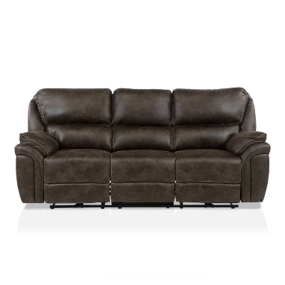 Nisbet Power Reclining Leather Sofa With USB Charger Mocha - HOMES: Inside + Out 2 Nisbet Power Reclining Leather Sofa With USB Charger Mocha - HOMES: Inside + Out - Image 2