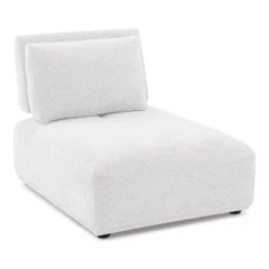 HOMES: Inside + Out 5pc Povoa 159" Modular Curved Sectional Sofa Modern Chenille With Extendable Backrest White 21 HOMES: Inside + Out 5pc Povoa 159" Modular Curved Sectional Sofa Modern Chenille With Extendable Backrest White -Inside out home GUEST dfcae72a ce5d 49b5 9c5c c6e2b8e54b48