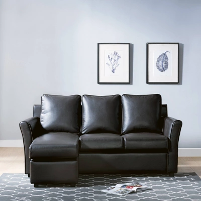 Henri Upholstered Sofa Dark Gray - HOMES: Inside + Out 2 Henri Upholstered Sofa Dark Gray - HOMES: Inside + Out - Image 2