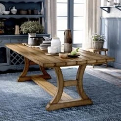 Shelia Solid Pine Wood Dining Table Rustic Pine - HOMES: Inside + Out 6 Shelia Solid Pine Wood Dining Table Rustic Pine - HOMES: Inside + Out -Inside out home GUEST e233210c 40c3 4812 bfa0 df60b9a56247